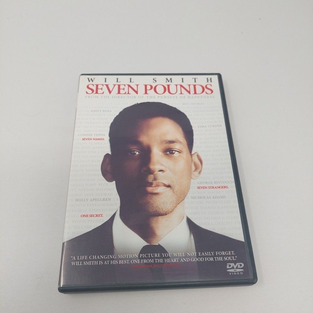 Seven Pounds (DVD, 2009) Drama Film Starring Will Smith Woody Harrelson